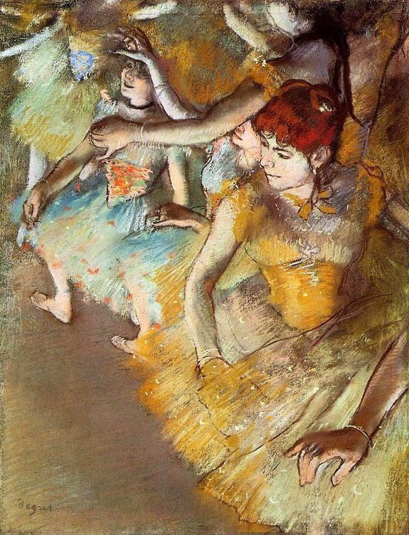 Edgar Degas Ballet Dancers on the Stage